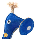 Smorg From The Green Planet eco-friendly dog toy made from suede and natural jute fibre, perfect for safe, sustainable play.