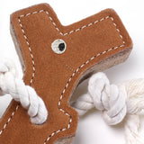 Green & Wilds Stick Man Eco Dog Toy made from natural jute and suede – safe, durable, and eco-friendly for dogs.