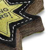 Green & Wilds Stop Cutting Corners Eco Dog Toy made from natural jute and suede – durable, sustainable, and safe for dogs.