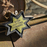 Green & Wilds Stop Cutting Corners Eco Dog Toy made from natural jute and suede – durable, sustainable, and safe for dogs.