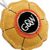 Green & Wilds Sylvia The Sunflower Eco Dog & Cat Toy made from natural jute and suede – sustainable, durable, and pet-safe.