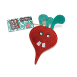 Green & Wilds Terry The Turnip Eco Dog Toy made from natural jute and suede – biodegradable, durable, and safe for pets.