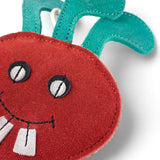 Green & Wilds Terry The Turnip Eco Dog Toy made from natural jute and suede – biodegradable, durable, and safe for pets.