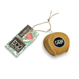 Green & Wilds The Ball’s In Your Court Eco Dog Toy made from natural jute and suede – biodegradable, durable, and pet-safe.