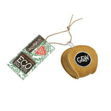 Green & Wilds The Ball’s In Your Court Eco Dog Toy made from natural jute and suede – biodegradable, durable, and pet-safe.