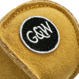 Green & Wilds The Ball’s In Your Court Eco Dog Toy made from natural jute and suede – biodegradable, durable, and pet-safe.