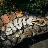 Green & Wilds Thin Lizzie Bonefish Eco Dog Toy – made from natural jute fabric with plaited jute rope, biodegradable and pet-safe.