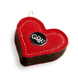 Green & Wilds Trudy Truelove Eco Dog Toy – heart-shaped natural jute and suede pet-safe toy, perfect for small dogs.