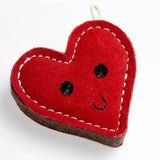 Green & Wilds Trudy Truelove Eco Dog Toy – heart-shaped natural jute and suede pet-safe toy, perfect for small dogs.