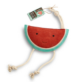 Green & Wilds Wendy The Watermelon Eco Dog Toy - Sustainable Jute & Suede Toy for Dogs