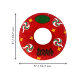 KONG Holiday AirDog Squeaker Donut (Assorted Colours)