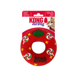 KONG Holiday AirDog Squeaker Donut (Assorted Colours)