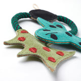 Green & Wilds The Holly & The Ivy Christmas Eco Dog Toy - Sustainable Jute & Suede Toy for Dogs