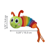 KONG Bat-A-Bout Clackz Caterpillar - Interactive Catnip Toy for Cats