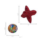 KONG Cat Active Jacks 3 Pack - Bouncy Balls and Crackle Toy for Cats