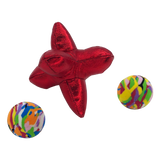 KONG Cat Active Jacks 3 Pack - Bouncy Balls and Crackle Toy for Cats