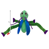 KONG Cat Crackles Toy Grasshopper - Plush Catnip Infused Toy for Cats