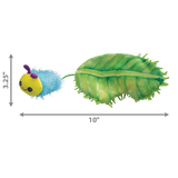 KONG Cat Flingaroo Caterpillar - Plush Catnip Infused Toy for Cats