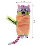 KONG Cat Pull A Partz Purrito - Crinkle Sounds Catnip Toy for Cats