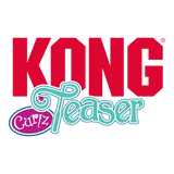 KONG Cat Teaser Curlz – Spring-Loaded Wand Toy with Feather & Ribbon for Cats