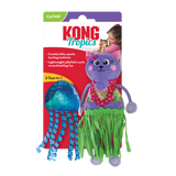 KONG Cat Tropics Hula 2 Pack - Plush Catnip Infused Toys for Cats
