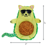 KONG Cat Wrangler AvoCATo - Plush Catnip Infused Toy for Cats