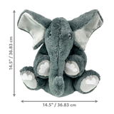 KONG Comfort Kiddos Jumbo Elephant - Removable Squeaker XL Plush Toy for Dogs