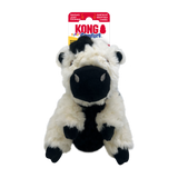 KONG Comfort Tykes Cow - Removable Grunter Plush Toy for Dogs