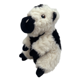 KONG Comfort Tykes Cow - Removable Grunter Plush Toy for Dogs