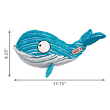 KONG Cuteseas Whale - Squeak and Crinkle Plush Toy for Dogs