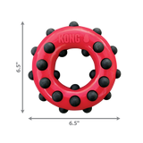 KONG Dotz Circle – Durable, Textured Chew Toy for Dogs with Dental Cleaning Benefits Large Size