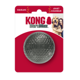 KONG DuraMax Ball – Tough, textured chew ball with squeaker for dogs, made with ultra-durable K-100 material - Packaging
