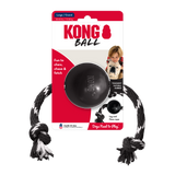 KONG Extreme Ball with Rope - Tough, Durable Ball with Rope for Dogs