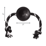 KONG Extreme Ball with Rope - Tough, Durable Ball with Rope for Dogs