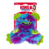 KONG Frizzle Razzle Dog Toy – Long shaggy plush with a flat body, squeaker, and crinkle sounds for interactive play and snuggles.