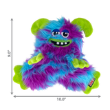 KONG Frizzle Razzle Dog Toy – Long shaggy plush with a flat body, squeaker, and crinkle sounds for interactive play and snuggles.