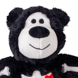 KONG Halloween Wild Knots Skeleton Bear (Assorted Characters) - Squeaky Plush Cuddle Toy for Dogs