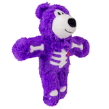 KONG Halloween Wild Knots Skeleton Bear (Assorted Characters) - Squeaky Plush Cuddle Toy for Dogs