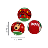 KONG Holiday SqueakAir Balls 6 Pack