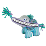 KONG Knots Carnival Elephant – Tough Plush Dog Toy with Rope & Squeaker Cross Section