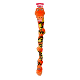 KONG Knots Snake (Assorted Colours) - Durable Plush Tug Toy for Dogs
