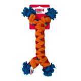 KONG Rope Rally Bone - Durable Rope and Fleece Tug Toy for Dogs