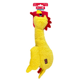 KONG Scruffs Chicken - Squeaky, Fun Plush Toy for Dogs