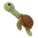 KONG Scruffs Turtle - Squeaky, Fun Plush Toy for Dogs