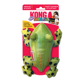KONG Shieldz Tropics Frog - Durable, Squeaky, Floating Toy for Dogs
