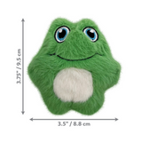KONG Snuzzles Mini Frog Plush Squeaky Toy for Small Dogs