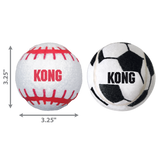 KONG Sport Balls 2 Pack - Durable Bouncy Balls for Dogs - Dimensions