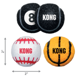 KONG Sport Balls 3 Pack - Durable Bouncy Balls for Dogs