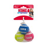 KONG Sport Softies Balls 3 Pack – soft plush, bouncy dog fetch ball with sherpa fleece, gentle on teeth and gums, no squeaker.
