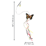 KONG Teaser Butterfly (Assorted Colours) - Interactive & Solo Play Toy for Cats